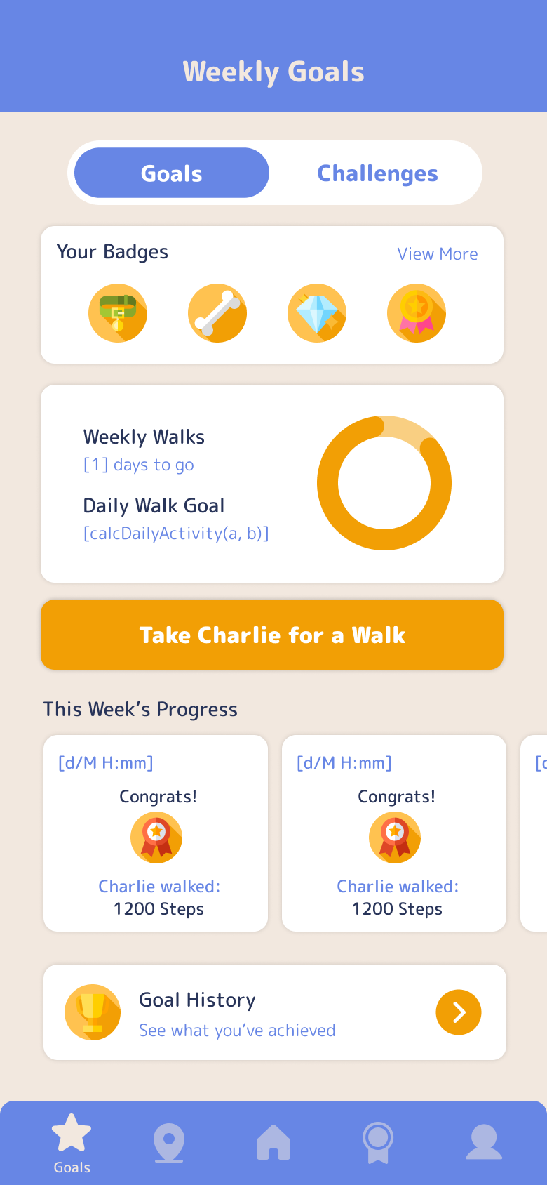 Patter app screen